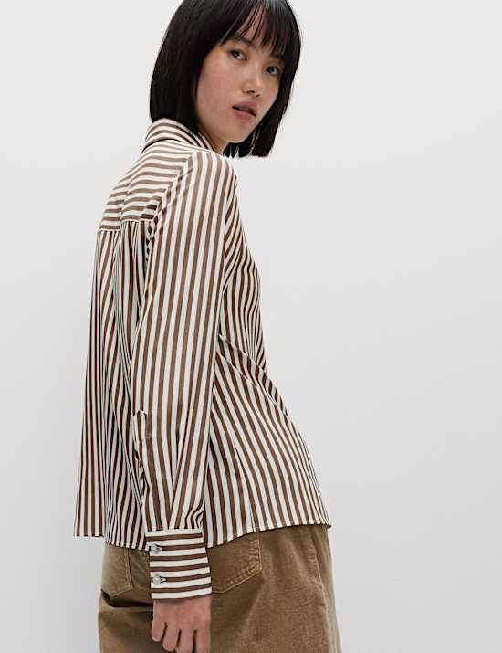 Εμπριμέ πουκάμισο με γιακά