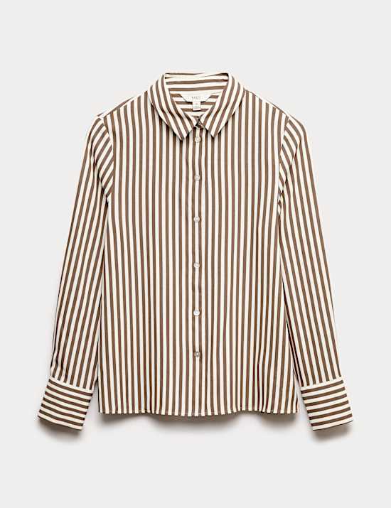 Εμπριμέ πουκάμισο με γιακά