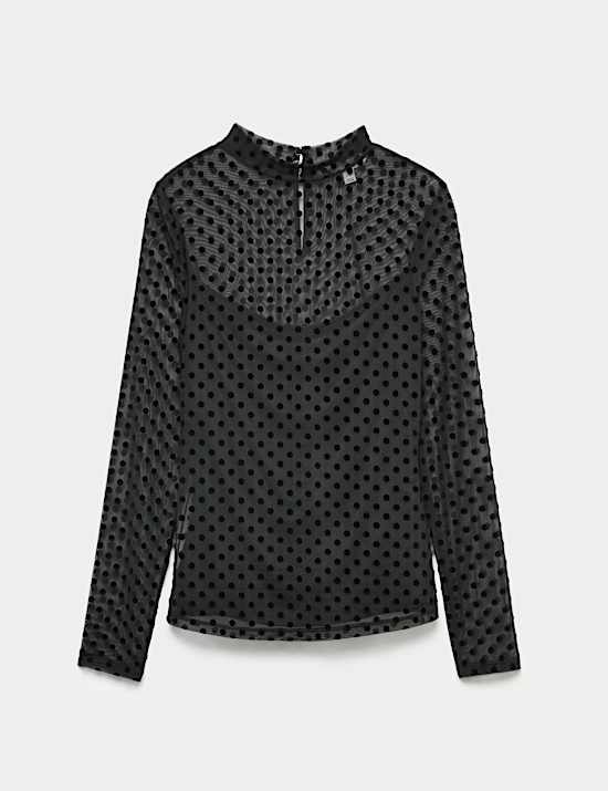 Flock Fitted Mesh Top