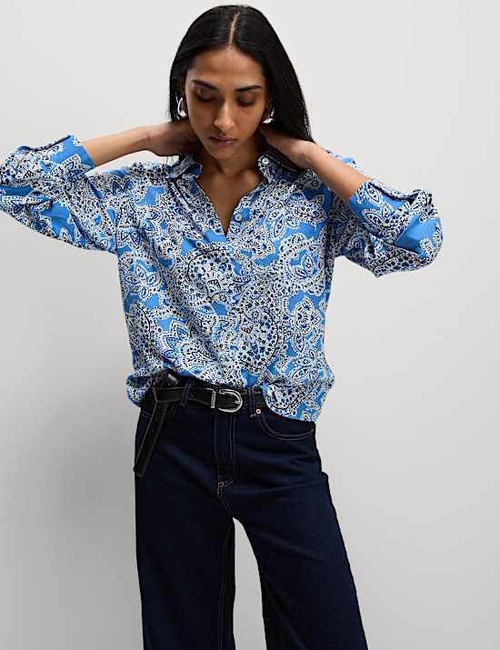 Printed Collared Shirt