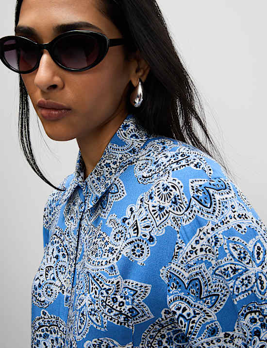 Printed Collared Shirt