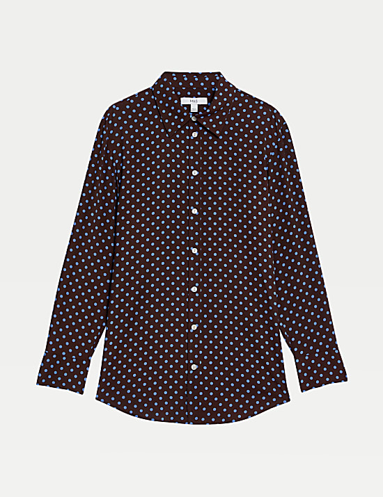 Printed Collared Blouse