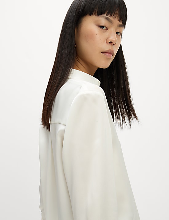 Satin Collared Shirt