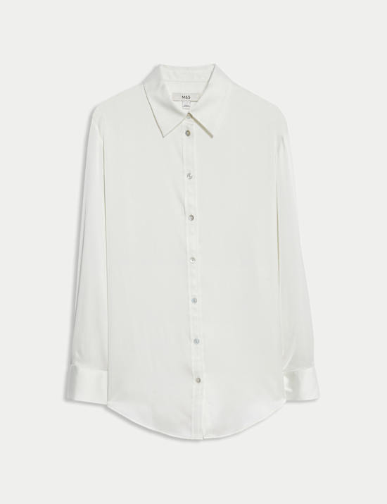 Satin Collared Shirt