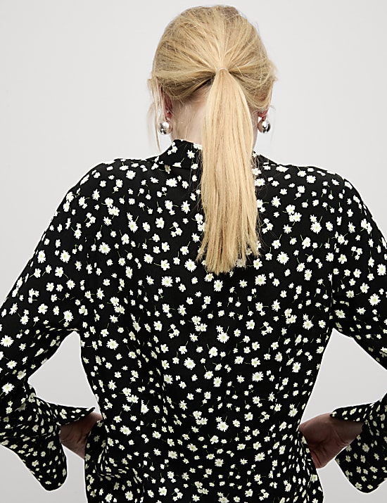 Printed V-Neck Shirt