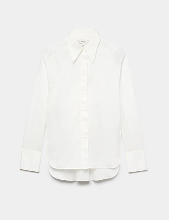 Cotton Waisted Padded Shoulder Shirt