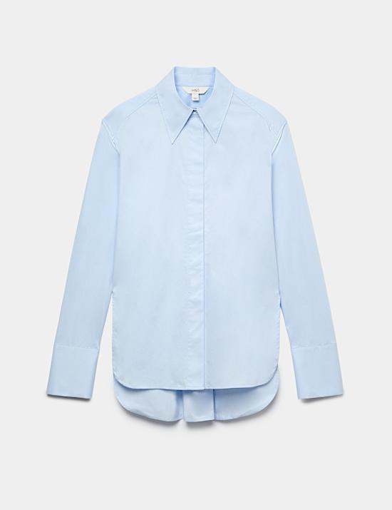Cotton Waisted Padded Shoulder Shirt
