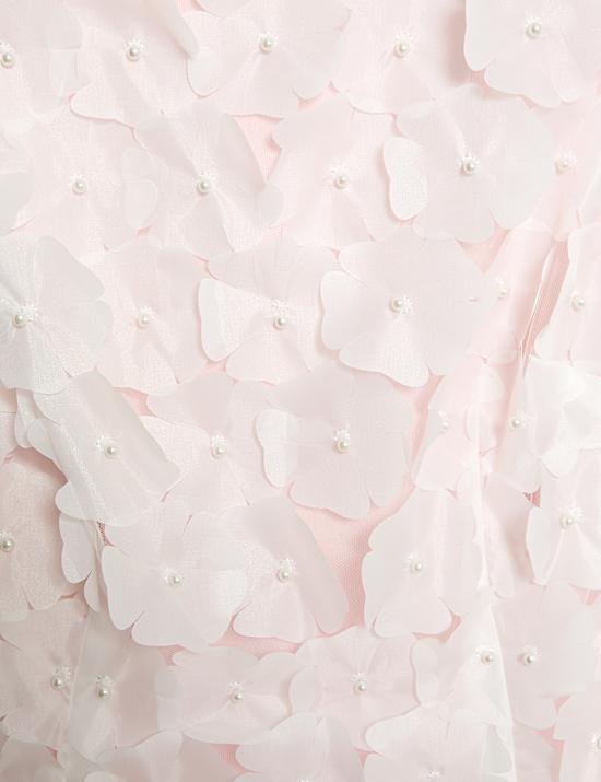 Applique Flower Detail Shell Top