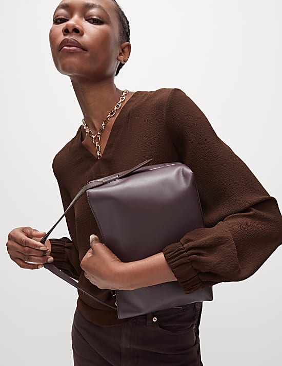V-Neck Popover Blouse