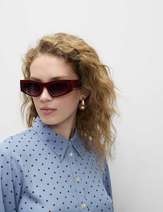 Printed Collared Button Through Shirt