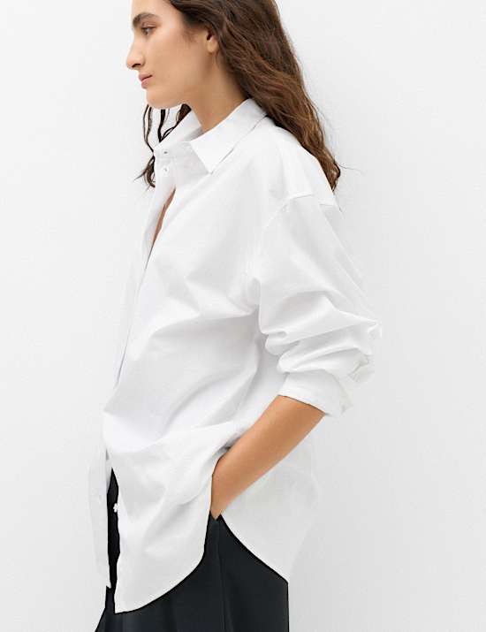 Pure Cotton Oversized Shirt