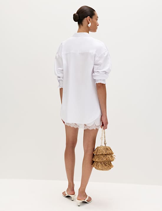 Pure Cotton Oversized Shirt