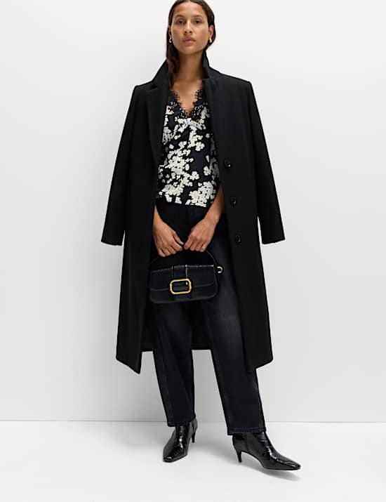 Floral V Neck Bow Lace Detail Top