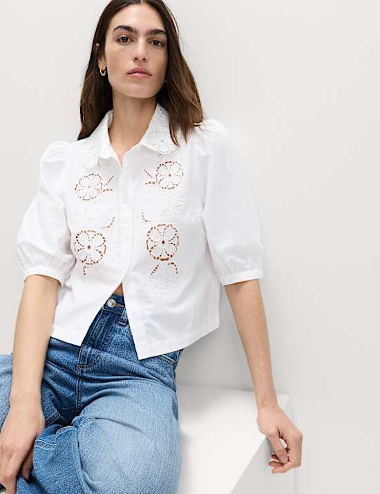 Cutwork Detail Shirt
