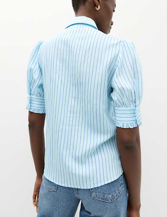 Striped Button Through Shirt