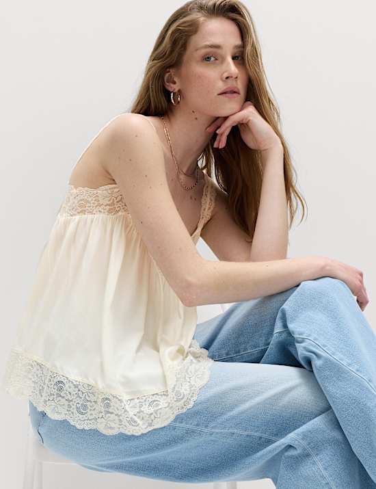 Lace Detail Cami Top