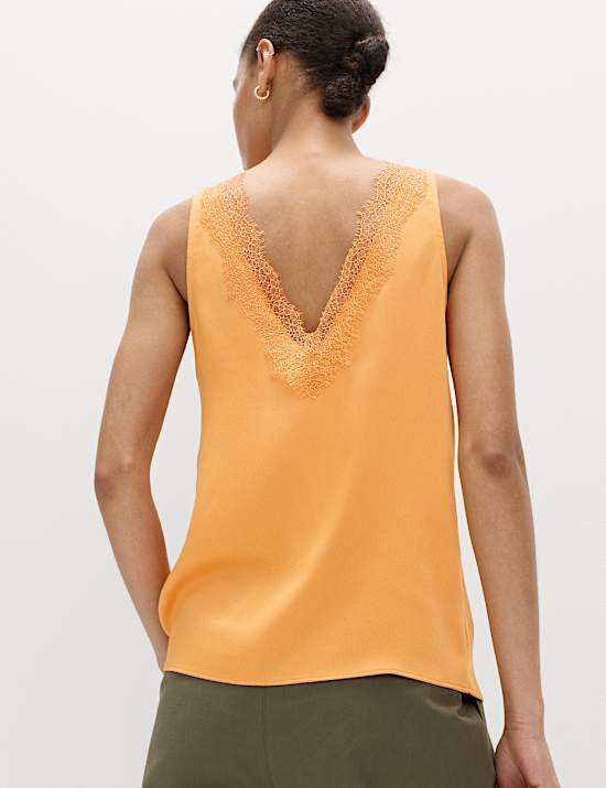 Lace Insert Cami Top