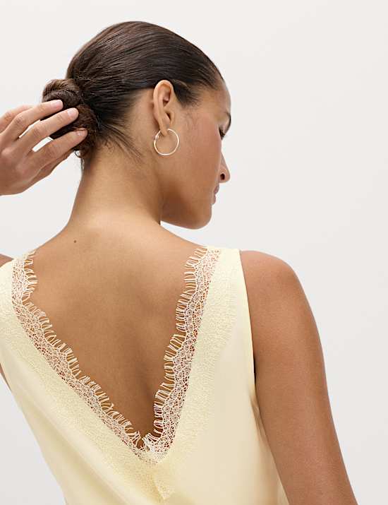 Lace Insert Cami Top