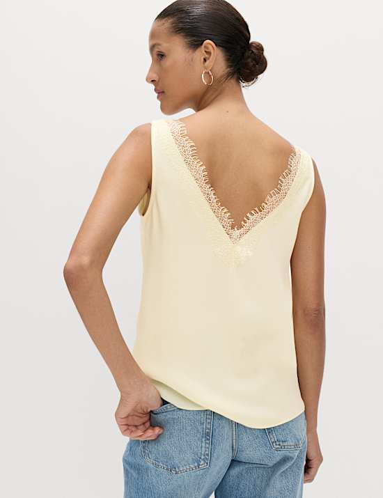 Lace Insert Cami Top