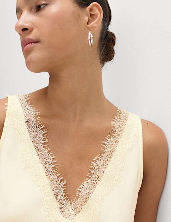 Lace Insert Cami Top