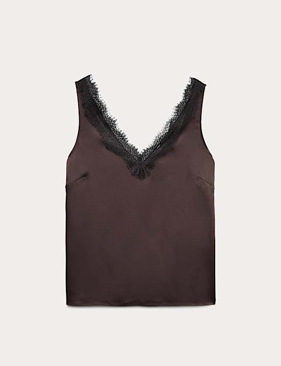 Lace Insert Cami Top