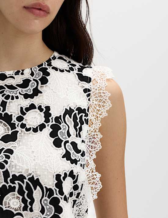 Lace Tie Detail Top