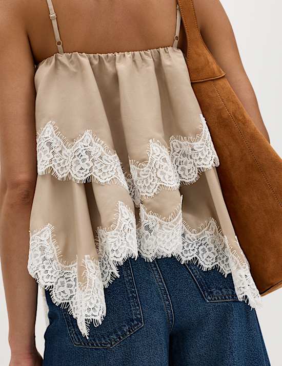 Lace Detail Cami Top