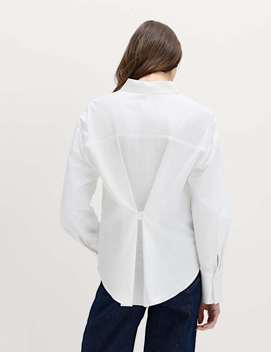 Pure Cotton Button Back Shirt