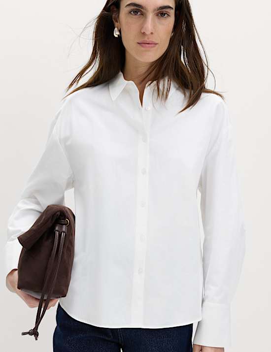 Pure Cotton Button Back Shirt