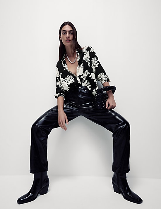 Floral Collared Shirt