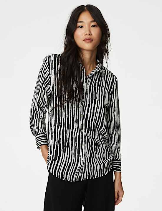 Printed Collared Shirt