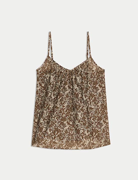 Lyocell Rich Printed Cami Top