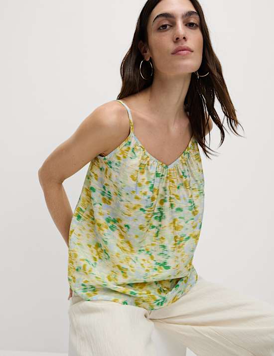 Lyocell Rich Printed Cami Top