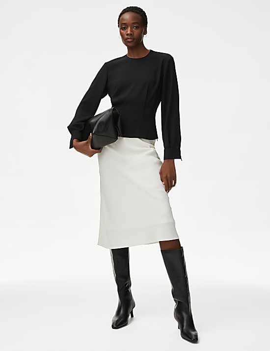 Top &agrave; manches blousonn&eacute;es