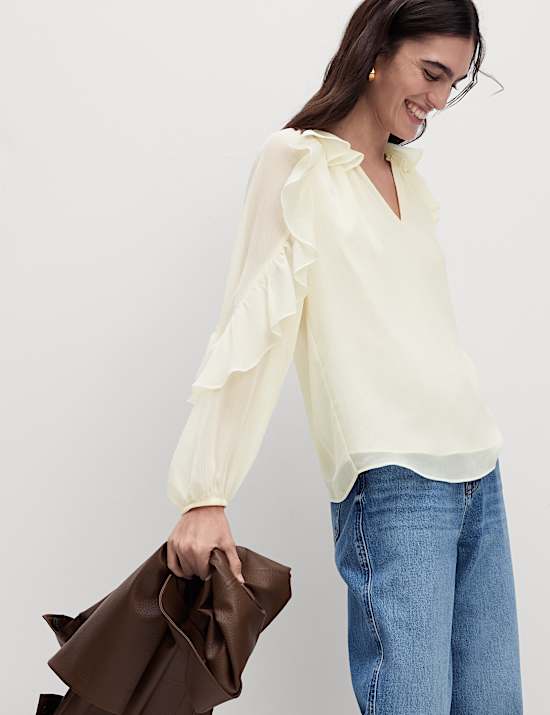 Ruffle Volume Blouse