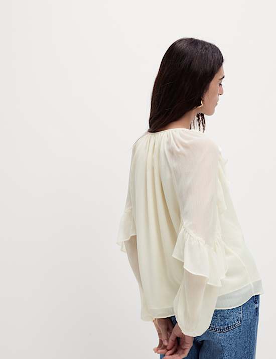 Ruffle Volume Blouse