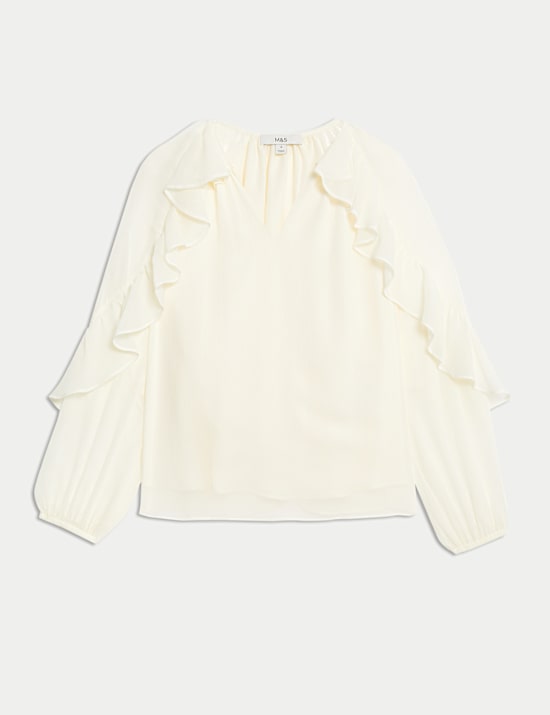 Ruffle Volume Blouse