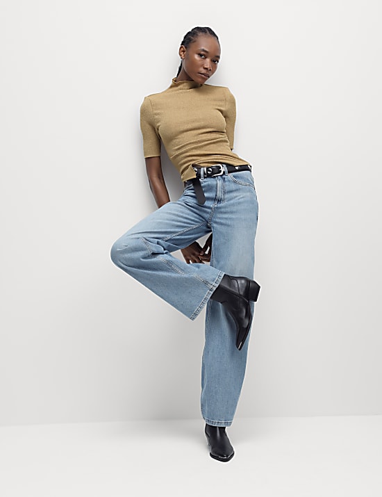 Atasan Jersey Bertekstur