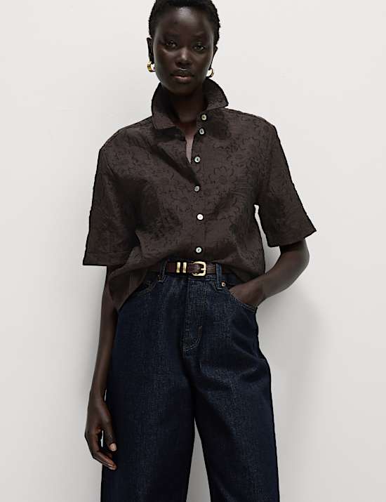 Floral Jacquard Shirt