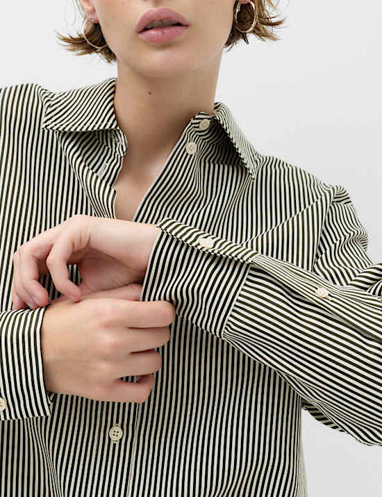 Textured Striped Shirt