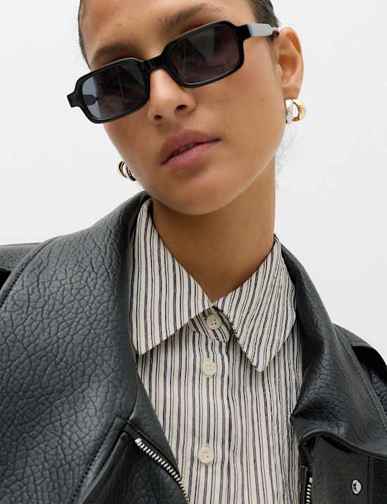 Striped Tie Waist Detail Shirt