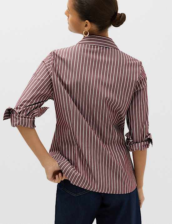 Cotton Rich Collared Fitted Shirt