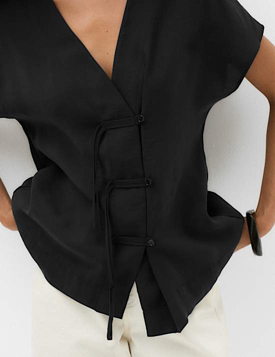 Modal Rich Button-Detail Shirt