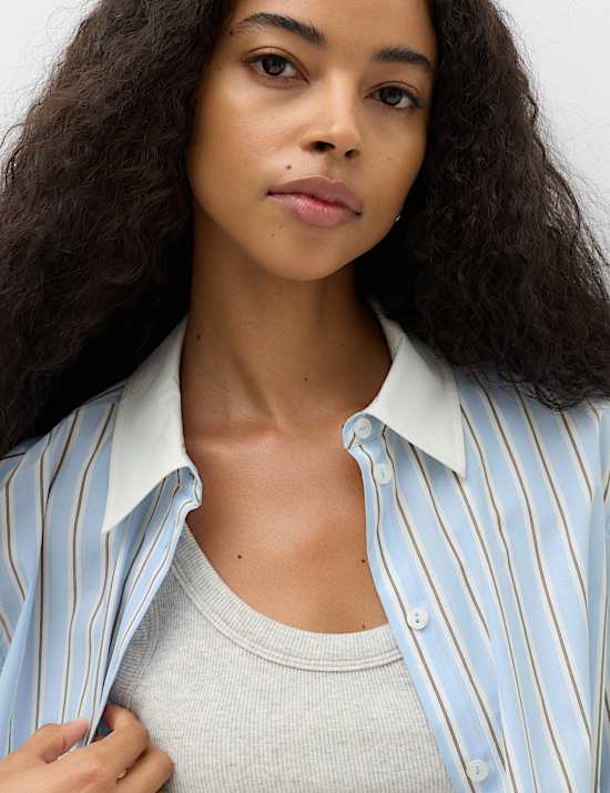 Pure Cotton Striped Shirt