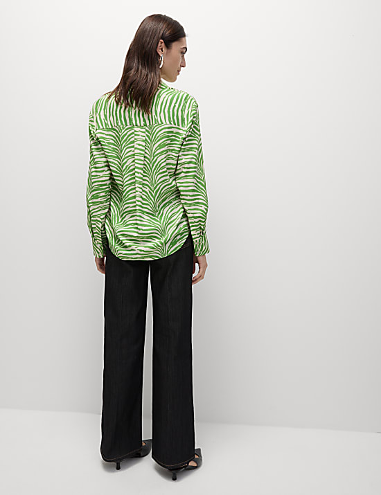 Chemise avec encolure et imprim&eacute;