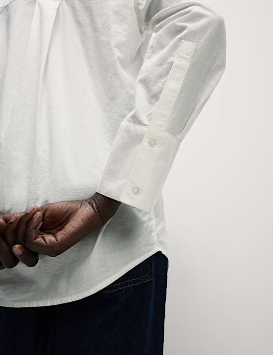 Pure Cotton Applique Button Through Shirt