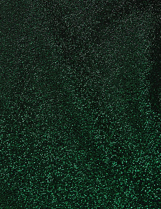 Jersey Sparkly Round Neck Blouse