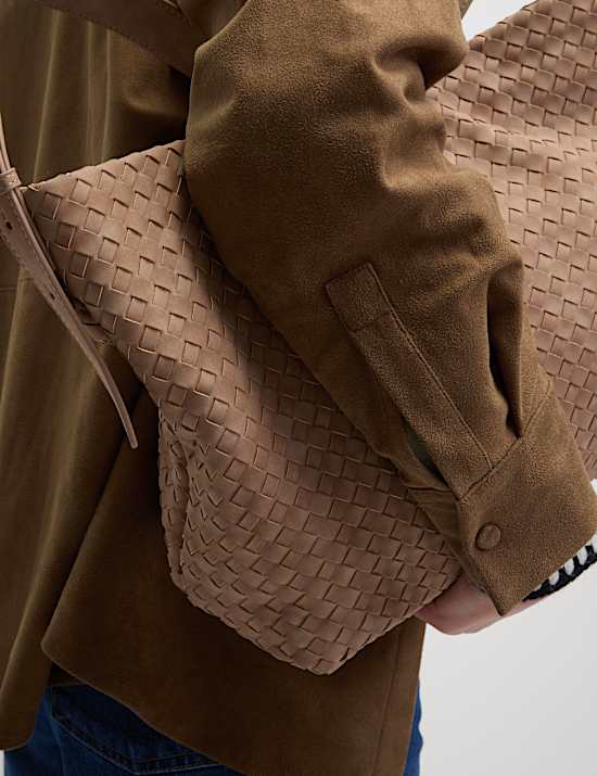 Suede Collared Button Through Shirt