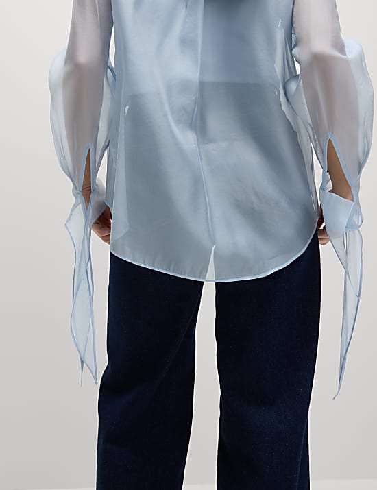 Beaded Tie Detail Shirt