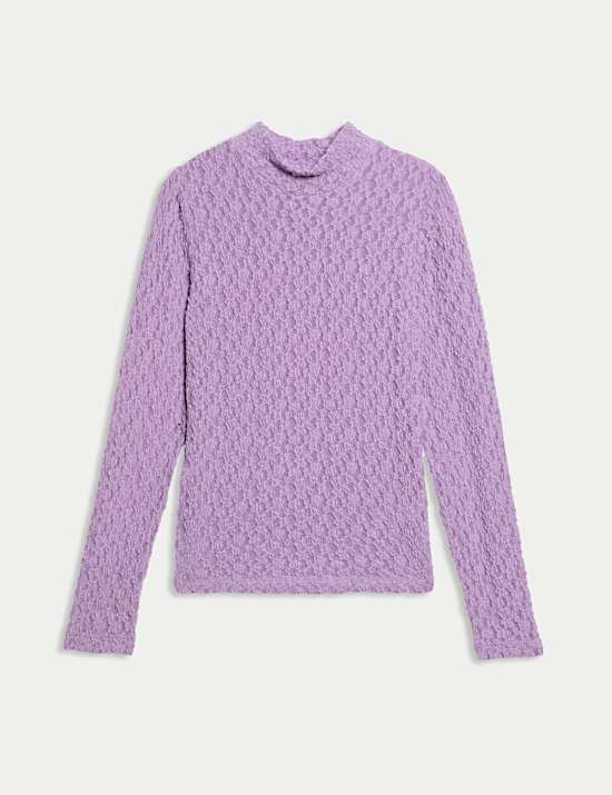 Cotton Blend Lace Top